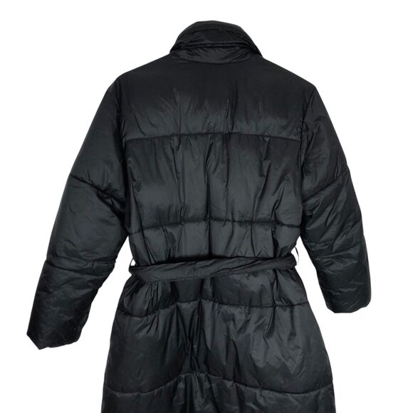 J.Crew SP Long Wrap Polyfill Puffer Jacket with Primaloft Black Belted BD168 - Picture 11 of 12